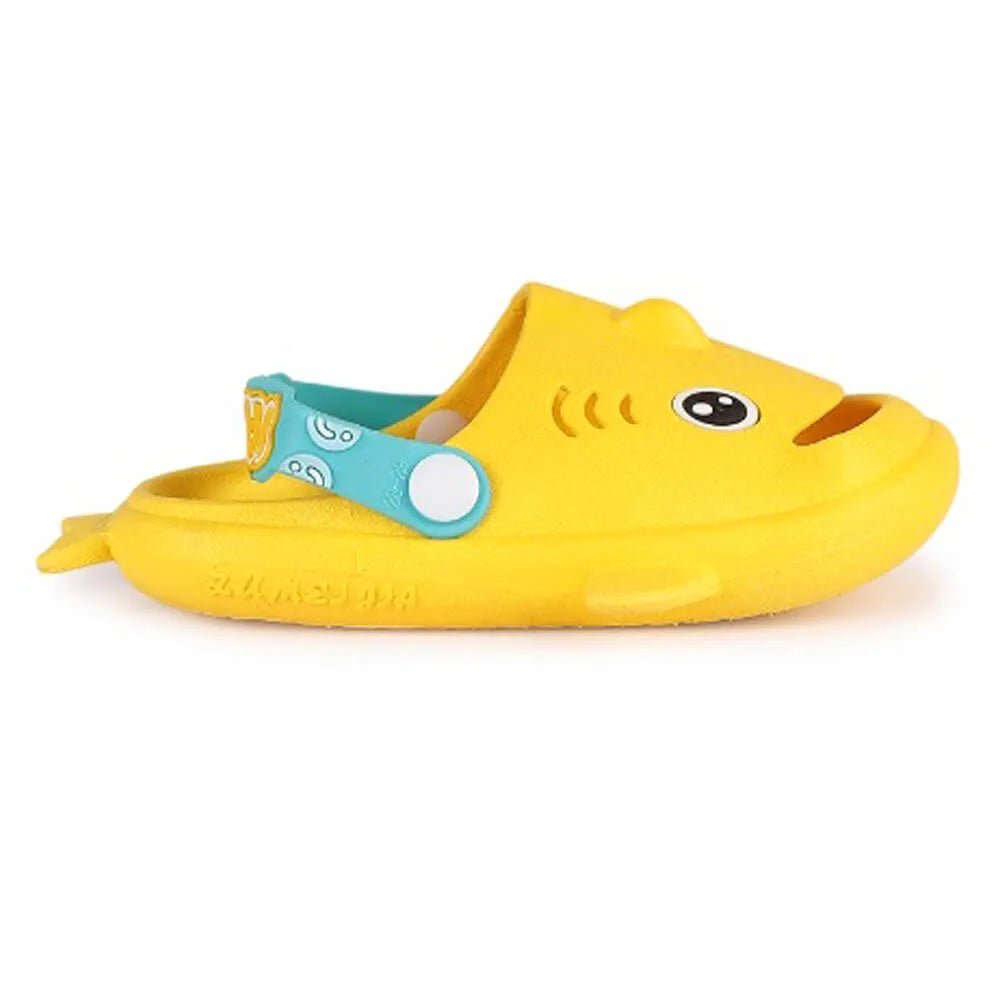 Yellow Shark Slip on Clogs, Summer/Monsoon/ Beach Footwear for Toddlers and Kids, Unisex - Little Surprise BoxYellow Shark Slip on Clogs, Summer/Monsoon/ Beach Footwear for Toddlers and Kids, Unisex